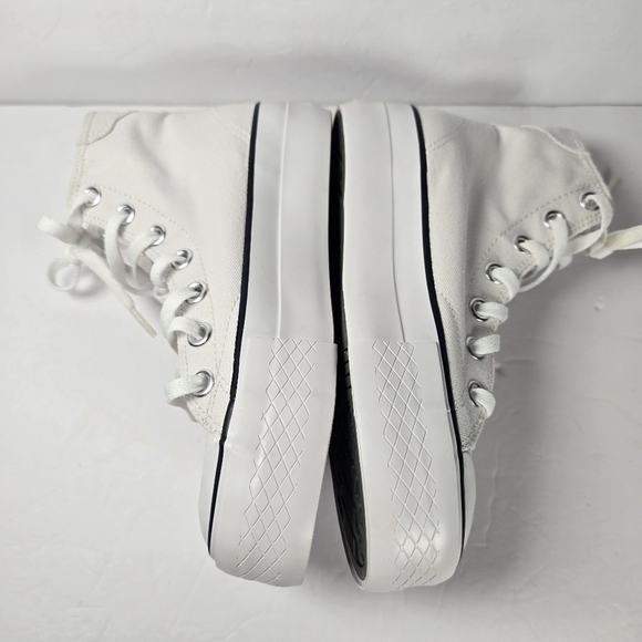 NIB FILA Women's Tarp 1911 White High-Top Platform Sneakers Size 6.5 Rubber Sole - Picture 6 of 11